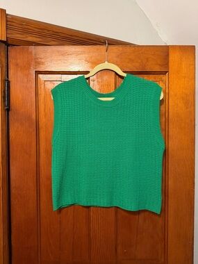 Green Sleeveless Sweater - Classic Women's Shell